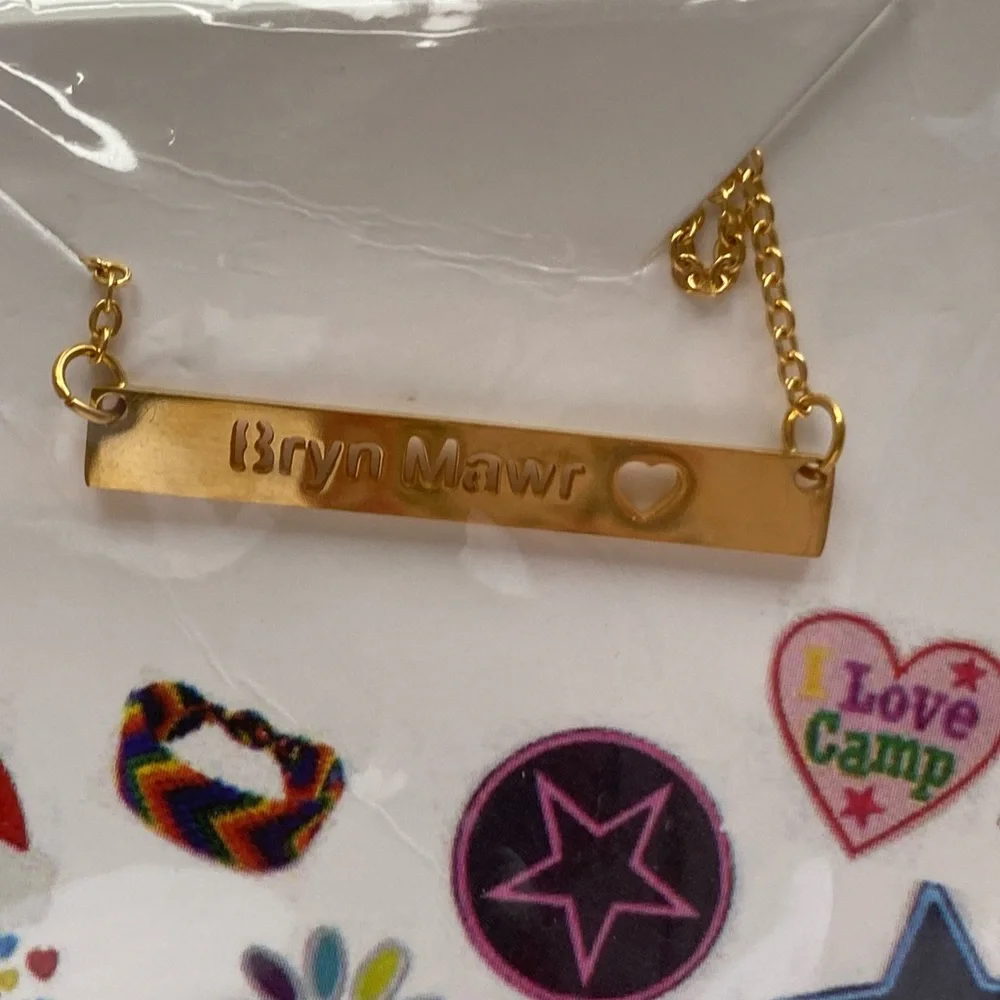 NWT CAMP BRYN MAWR Necklace & Stoney Clover Lane Patch